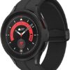 SAMSUNG Galaxy Watch 5 Pro 45mm Bluetooth Smartwatch w/Body, Health, Fitness and Sleep Tracker, Black (Renewed) - Image 2
