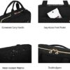 BAGSMART Toiletry Bag Travel Bag with Hanging Hook, Water-resistant Makeup Cosmetic Bag Travel Organizer for Accessories, Shampoo, Full-size Container, Toiletries - Image 6