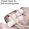 BAGSMART Toiletry Bag Travel Bag with Hanging Hook, Water-resistant Makeup Cosmetic Bag Travel Organizer for Accessories, Shampoo, Full-size Container, Toiletries - Image 4
