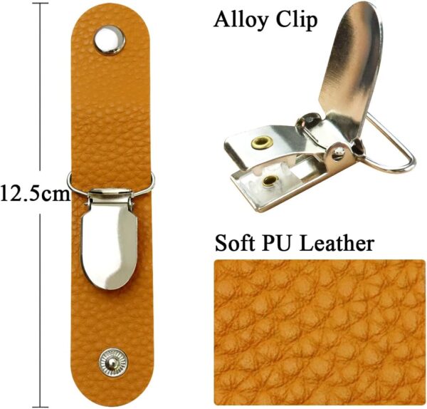 Hat Clip for Travel, Hat Clip for Travel on Bag, PU Leather Hat Clip, Multifunctional Duckbill Hat Clip,Outdoor Hat Companion - Image 6