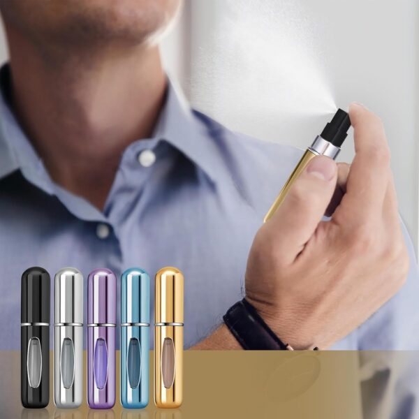 Portable Mini Refillable Perfume Atomizer Bottle Refillable Perfume,Travel Size, Spray Scent Pump Case(5ml,5 Pack) - Image 7