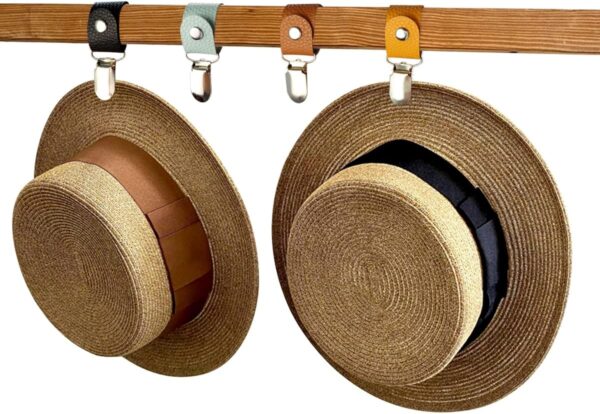Hat Clip for Travel, Hat Clip for Travel on Bag, PU Leather Hat Clip, Multifunctional Duckbill Hat Clip,Outdoor Hat Companion - Image 5