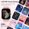 Smart Watch (Answer/Make Calls), 1.85" Smart Watches for Men Women 110+ Sport Modes Fitness Tracker with Sleep Heart Rate Monitor, Pedometer, IP68 Waterproof Fitness Watch for iOS Android, New Pink - Image 2