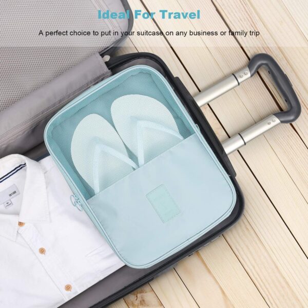 Mossio Shoe Bag Holds 3 Pair of Shoes for Travel and Daily Use Storage Pouch - Image 4