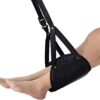 Foot Rest, Portable Travel Footrest Flight Carry-on Foot Rest Adjustable Height Foot Rest Travel Accessories Footrests Hammock (Black) (Medium) (black-2) (gray) - Image 5