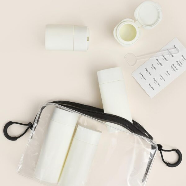 Suteng Travel Bottles for Toiletries, TSA Approved 5 Pack Travel Size Containers, Leak Proof Refillable Travel Accessories for Shampoo Conditioner, Portable Travel Bottles with Clear Toiletry Bag - Image 6