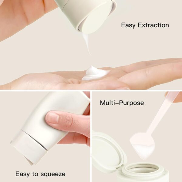 Suteng Travel Bottles for Toiletries, TSA Approved 5 Pack Travel Size Containers, Leak Proof Refillable Travel Accessories for Shampoo Conditioner, Portable Travel Bottles with Clear Toiletry Bag - Image 3