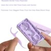 Holy Rose Portable Dental Floss Picks Dispenser - 220 Count Twin-Line Mint Flossers, Bagged Super Tuffloss, Double-line Design Action System for Superior Clean, Compact Design for Easy Storage - Image 5