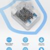 European travel Essentials Travel Adapter,UWIWUTEI Type c Travel Plug Adapter with 3 USB Ports (2 USB A & 1 USB C) and 4 AC Outlets, Type C Travel Adapter for US to Europe Iceland Spain Italy France - Image 4