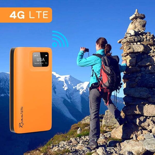 RoamWiFi 4G LTE Mobile Hotspot Router, Worldwide Portable High Speed Hotspot with US 10GB & Global 1GB Data 30Day,No SIM Card Needed,Pocket Hotspot for Travel in 160+ Countries - Image 8