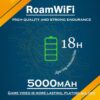 RoamWiFi 4G LTE Mobile Hotspot Router, Worldwide Portable High Speed Hotspot with US 10GB & Global 1GB Data 30Day,No SIM Card Needed,Pocket Hotspot for Travel in 160+ Countries - Image 4