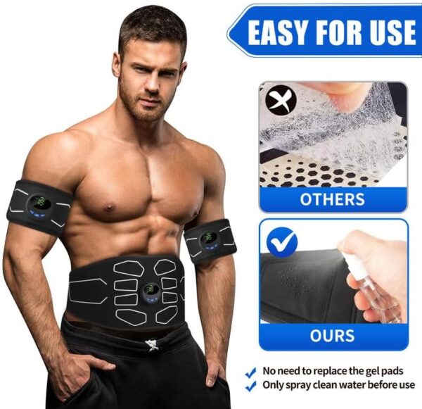 MarCoolTrip MZ Electronic Muscle Stimulator, Abs Stimulator Muscle Toner, Ab Machine Trainer for All Body, Fitness Strength Training Workout Equipment for Men and Women - Image 2