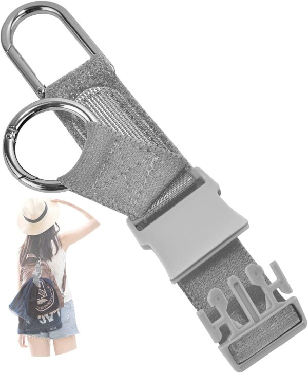 Elastic Jacket Gripper Travel Strap with D-Ring Hooks and Buckle, Suitcase Straps Belts Travel Accessories, Makes Your Hands Free