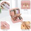 OCHEAL Makeup Bag, Makeup Travel Bag Large Capacity Waterproof Cosmetic Organizer Bag with Makeup Brush Compartment & Handle for Women Girls Travel Toiletry Accessories-Pink - Image 5