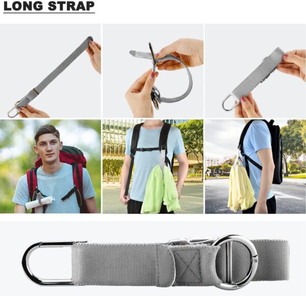 Elastic Jacket Gripper Travel Strap with D-Ring Hooks and Buckle, Suitcase Straps Belts Travel Accessories, Makes Your Hands Free - Image 6