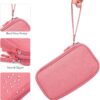 sansheng Electronics Accessories Organizer Pouch Bag, 2Pack Travel Universal Organizer for Cable, Charger, Phone, SD Card, Business Travel Gadget Bag with Zipper(Grey and Pink) - Image 7