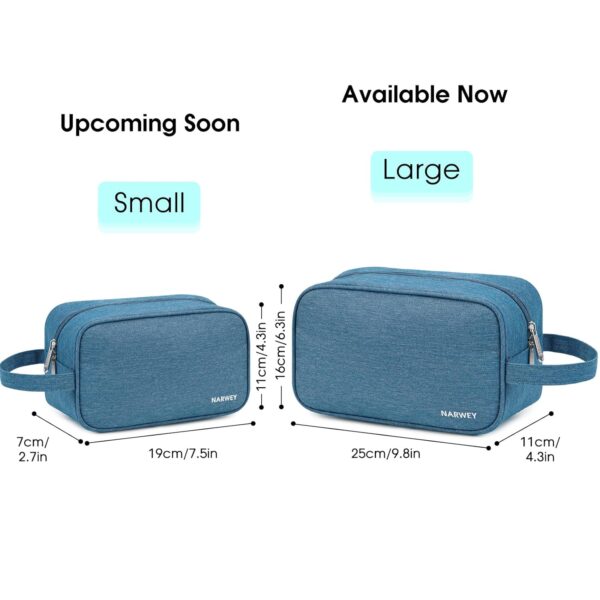 Narwey Travel Toiletry Bag for Men and Women Traveling Dopp Kit Shaving Bag for Toiletries Accessories (Navy Blue) - Image 3