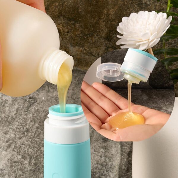 INSFIT Silicone Travel Bottles Set, 17 Pack Travel Size Toiletries, Leakproof Travel Bottles for Toiletries, Travel Accessories for Women, Airplane Travel Essentials, Travel Containers for Toiletries - Image 4