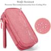sansheng Electronics Accessories Organizer Pouch Bag, 2Pack Travel Universal Organizer for Cable, Charger, Phone, SD Card, Business Travel Gadget Bag with Zipper(Grey and Pink) - Image 5