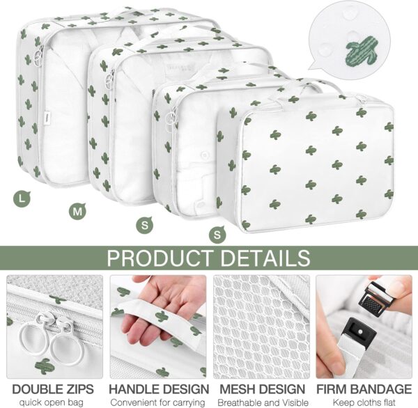 KPX Packing Cubes for Travel, Travel Luggage Packing Organizers, Travel Accessories Large Toiletries Bag for Clothes Shoes Cosmetics Toiletries - Image 3