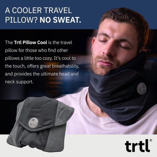 trtl Travel and Airplane Pillow - Real Sleeping Experience on Long Flights - Neck and Shoulder Support - Super-Soft, Lightweight, Easy-to-Carry, and Machine-Washable Flight Pillow - Image 3