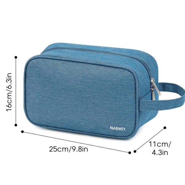 Narwey Travel Toiletry Bag for Men and Women Traveling Dopp Kit Shaving Bag for Toiletries Accessories (Navy Blue) - Image 6