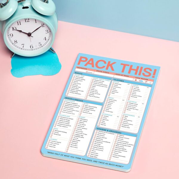 Knock Knock Pack This Pad (Pastel Version) - Packing List Pad & Travel Accessories, 6 x 9-inches - Image 4