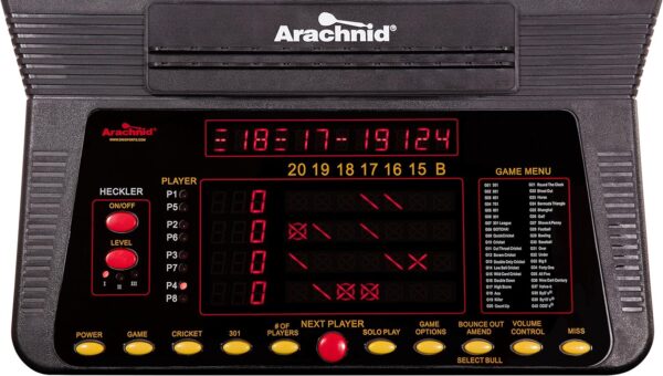 Arachnid Cricket Pro 800 Electronic Dartboard with NylonTough Segments for Improved Durability and Playability and Micro-Thin Segment Dividers for Reduced Bounce-Outs - Image 2