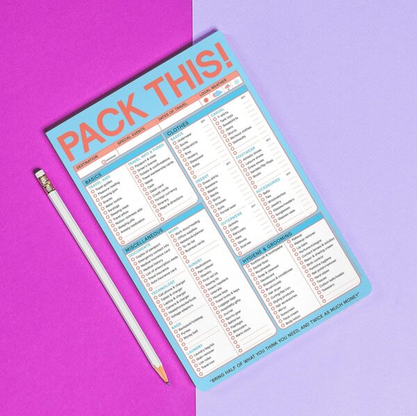 Knock Knock Pack This Pad (Pastel Version) - Packing List Pad & Travel Accessories, 6 x 9-inches - Image 6